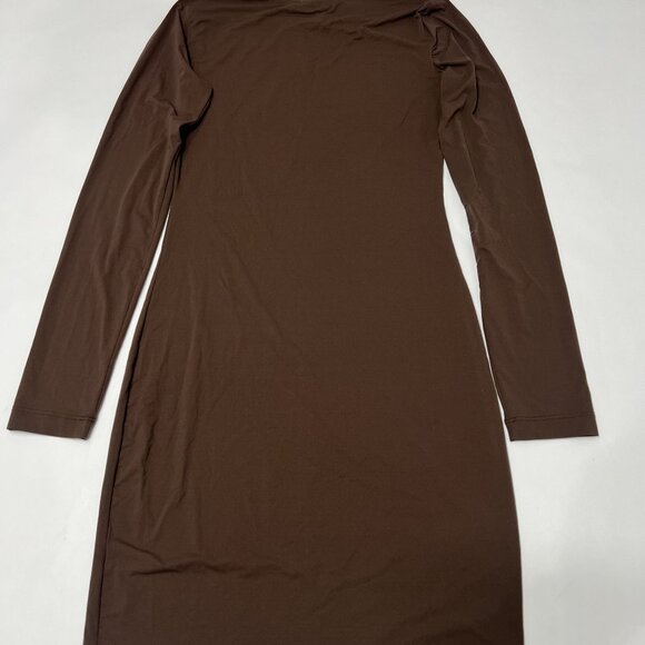 CHAM Long Sleeve Mini Dress in Brown - Picture 3 of 4